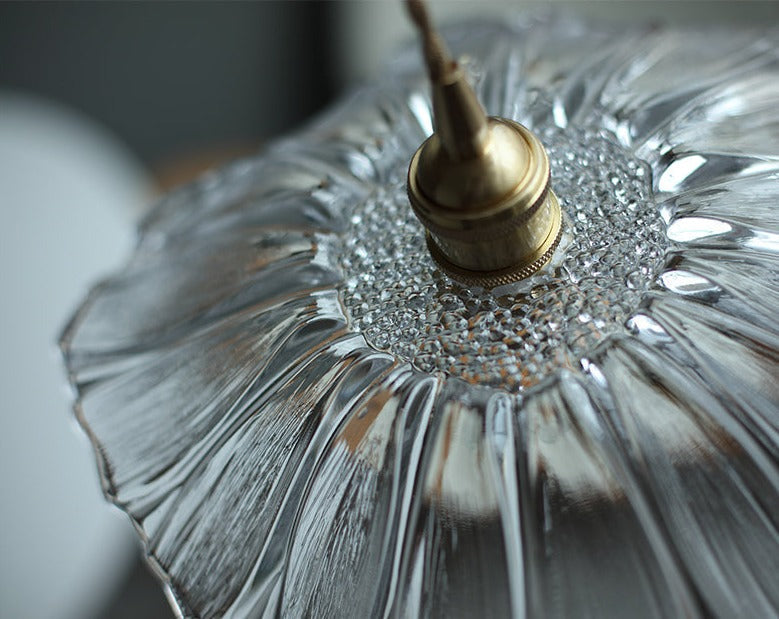 FLURIA -  Suspension Rétro Japonaise en Verre et Métal