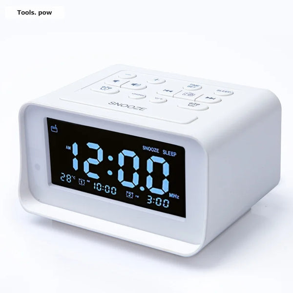 NOVA | Réveil LED Radio FM avec Double Alarme, Température & Ports USB