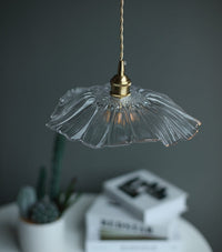 FLURIA -  Suspension Rétro Japonaise en Verre et Métal