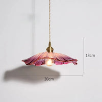 FLURIA -  Suspension Rétro Japonaise en Verre et Métal