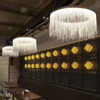Lustre Rond Aluminium Moderne - Lumio