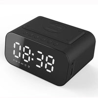 NEVIA - Réveil Bluetooth Multifonction avec Charge Sans Fil