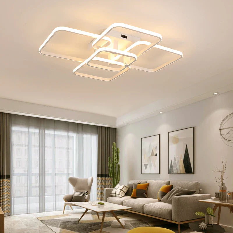 QUADRALUX - Plafonnier LED Carré Moderne avec Télécommande Lumio™