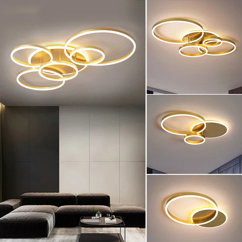 Plafonnier LED Salon ou Chambre ANNA MONICA