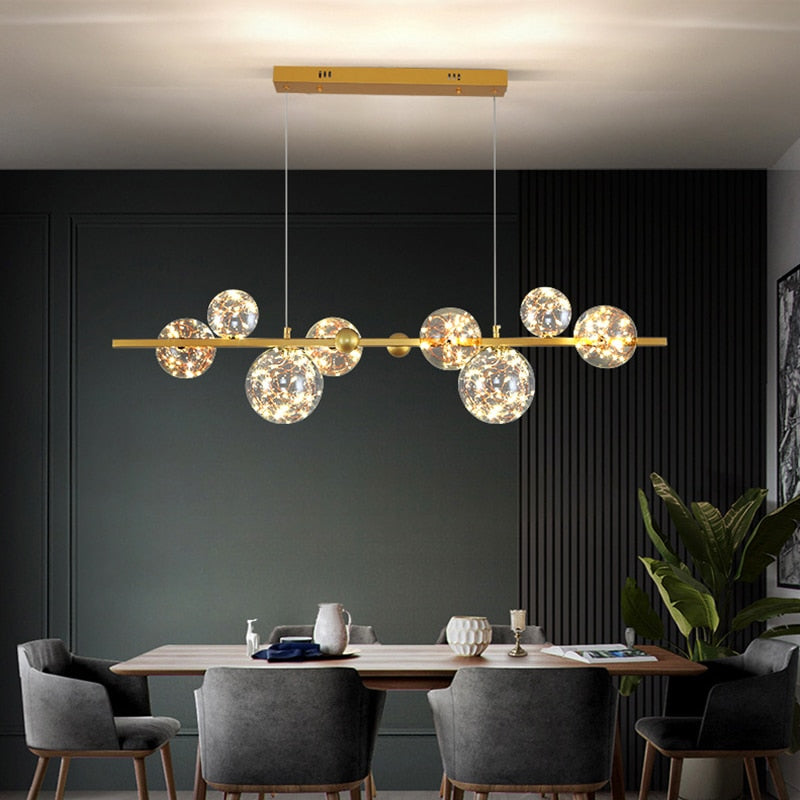 ORBITAL – Lustre Globe Étincelant pour Déco Moderne Lumio™