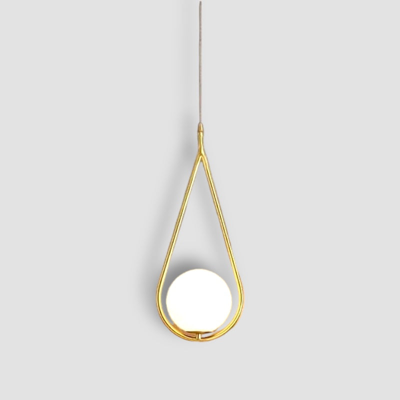 Waterdrop Shape Pendant Light with gold finish
