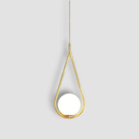 Waterdrop Shape Pendant Light with gold finish