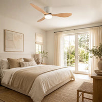 Ventilateur de plafond silencieux DIME - Couleur bois clair, LED intégrée Brise Avenue