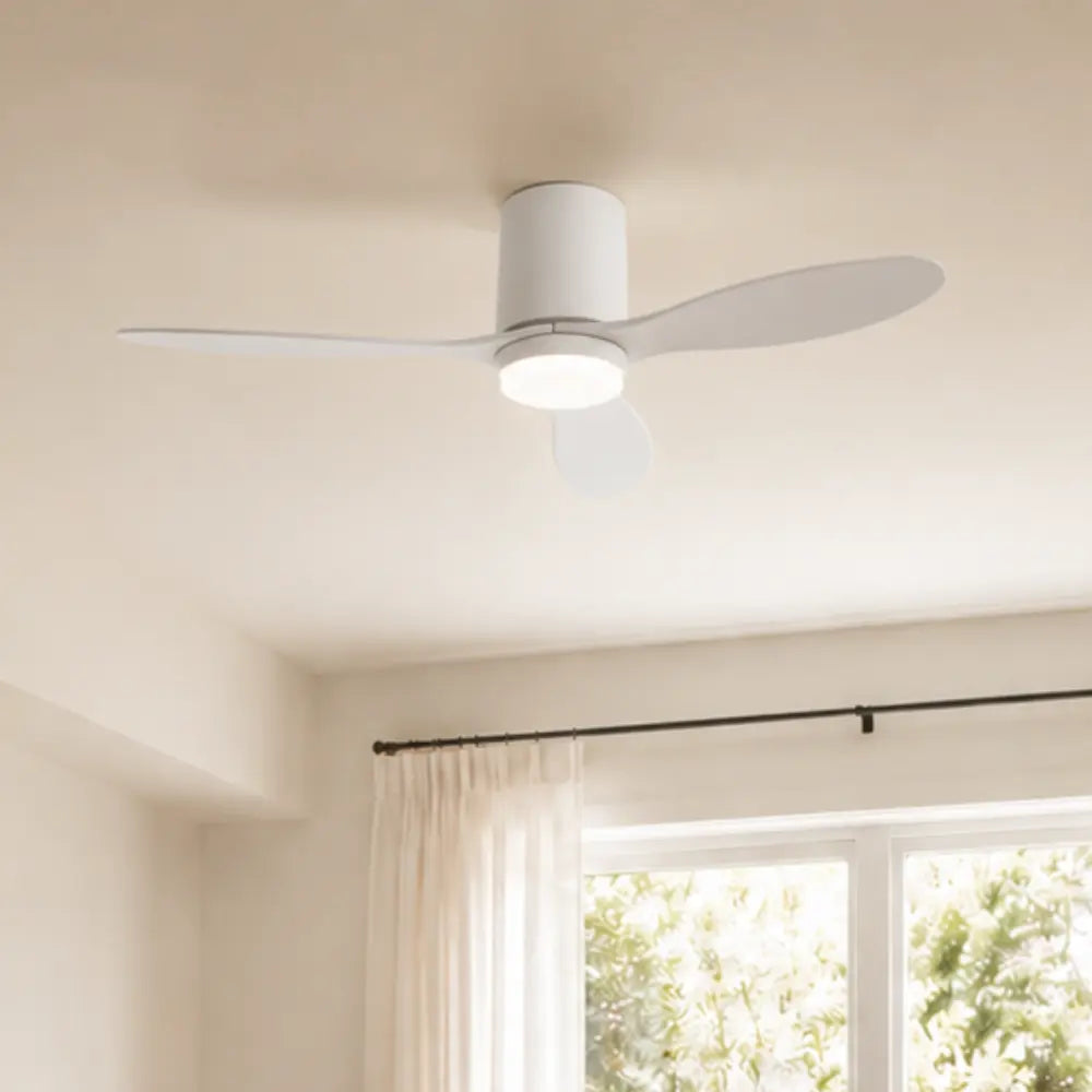 Plafonnier Ventilateur Silencieux Blanc Moderne LED