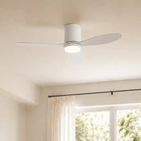 Plafonnier Ventilateur Silencieux Blanc Moderne LED