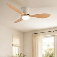 Ventilateur de plafond silencieux DIME - Couleur bois clair, LED intégrée Brise Avenue
