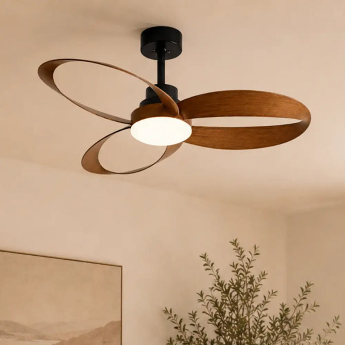 Ventilateur de Plafond Silencieux Vintage LED