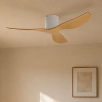 Plafonnier Ventilateur Silencieux Design Plat Bois Clair