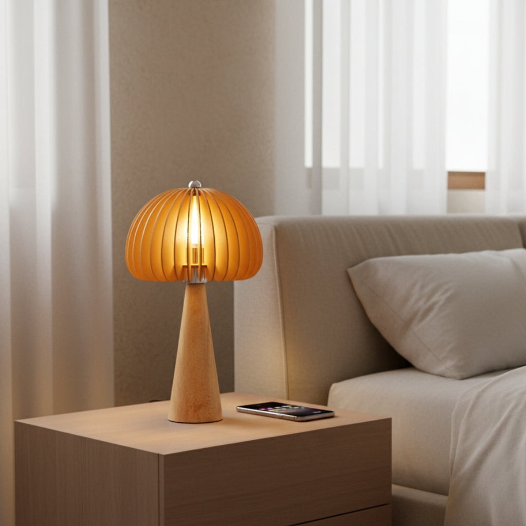 Lampe de Chevet Design Bois