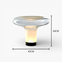 Lampe de Chevet Design en Verre