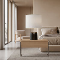 Lampe de Chevet Abat-Jour Blanc