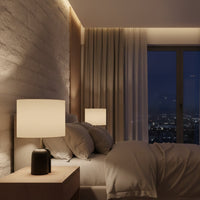 Lampe de Chevet Abat-Jour Blanc