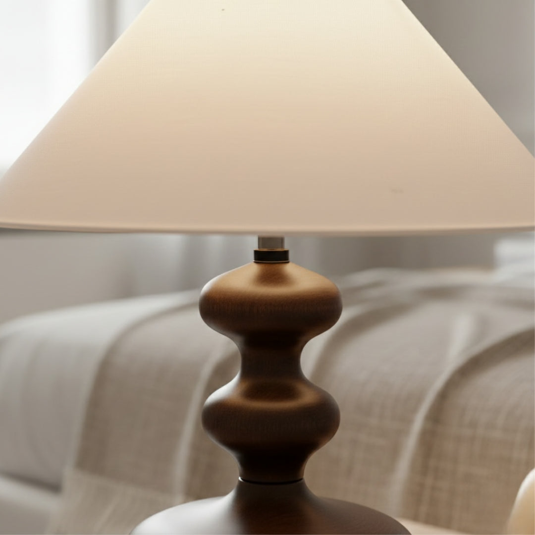 Lampe De Chevet Bois Forme Champignon Maison Lampe De Chevet