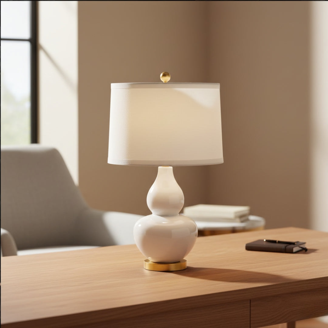 Lampe de Chevet Céramique Blanche