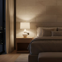 Lampe de Chevet Céramique Blanche