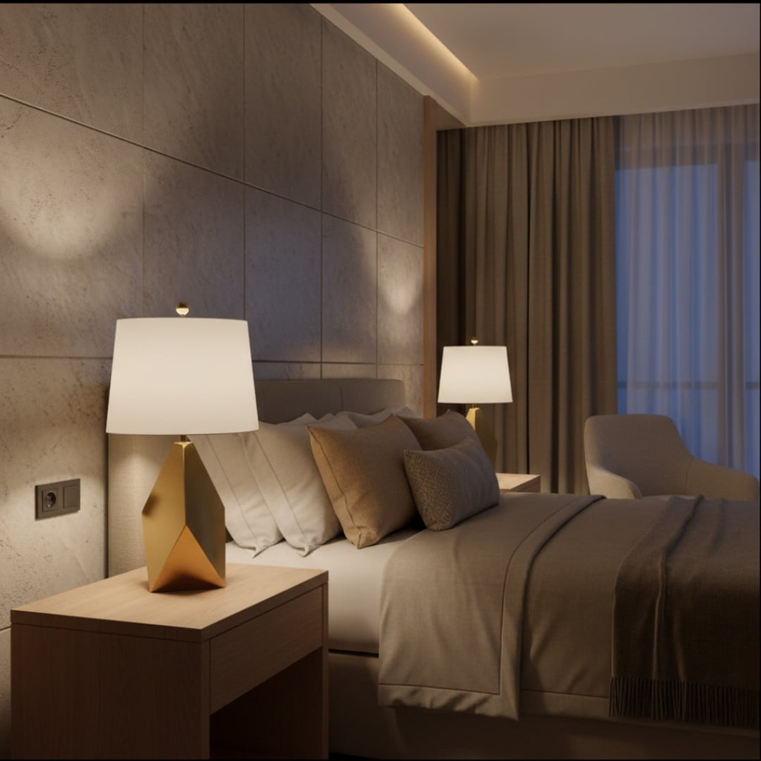 Lampe De Chevet Diamant Gold Maison Lampe De Chevet