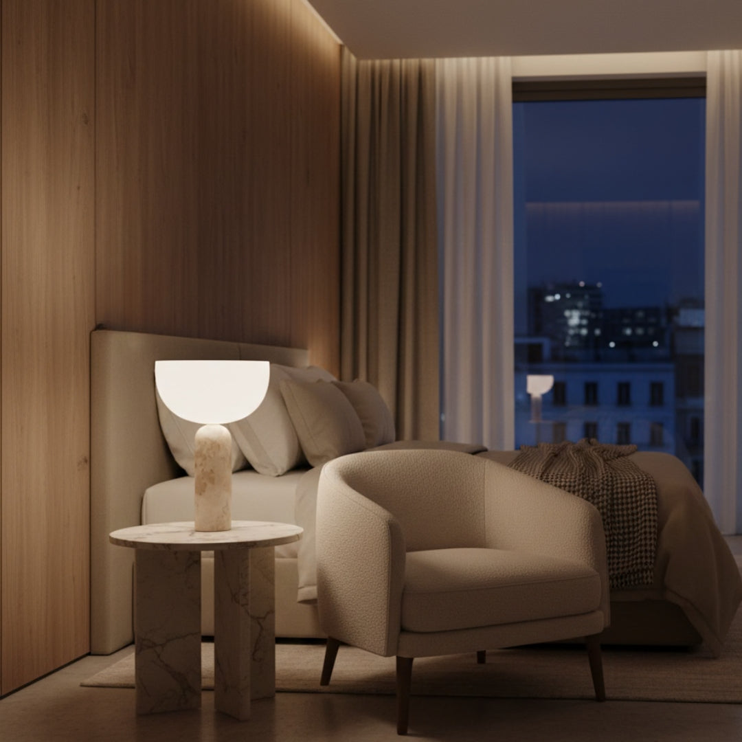 Lampe De Chevet En Marbre Blanc Maison Lampe De Chevet
