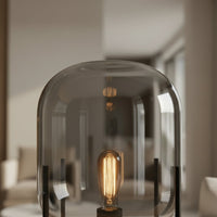 Lampe de Chevet Verre Fume