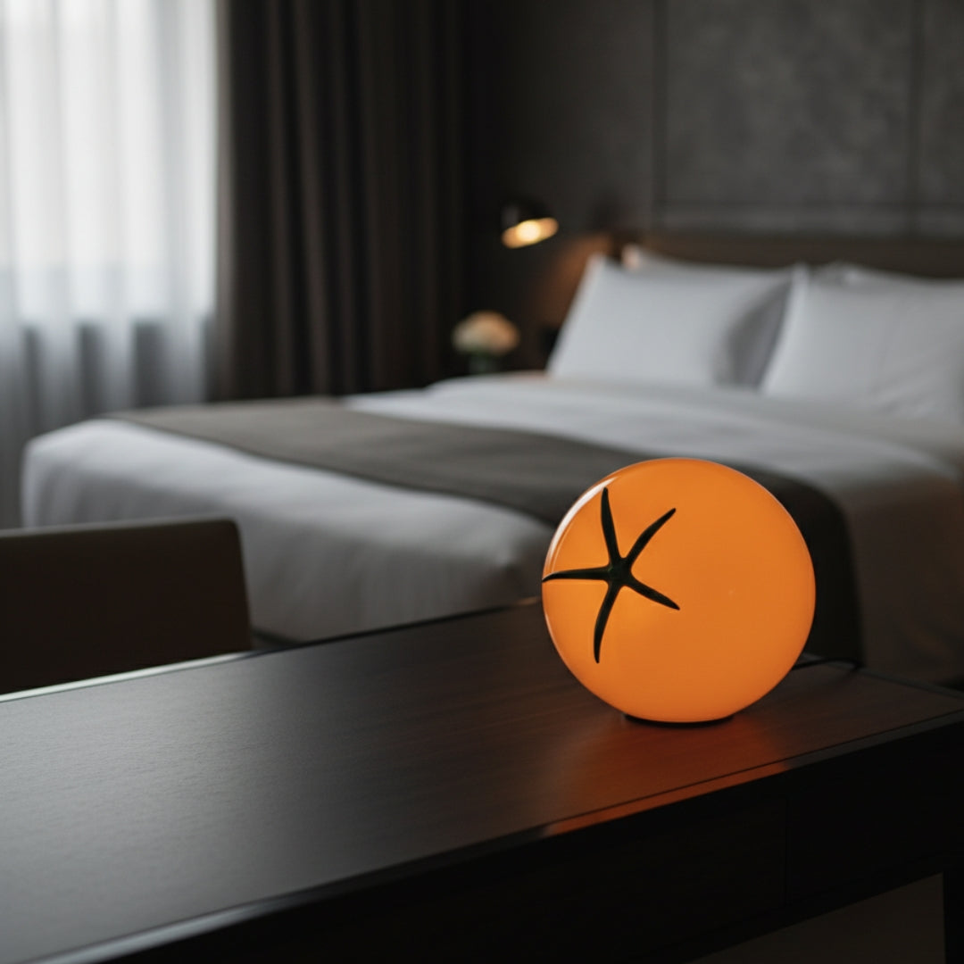 Lampe de Chevet Verre Tomate