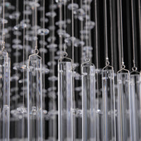 Lustre Rond Cristal Argenté