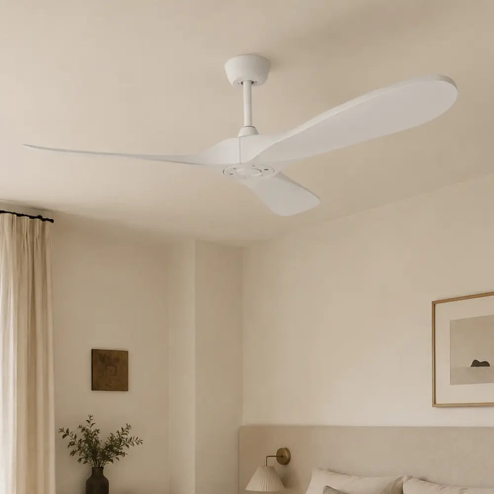 Plafonnier Ventilateur Silencieux Vintage Blanc