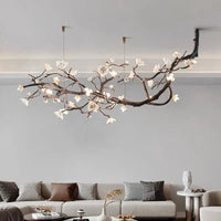 Lustre Branches en Cuivre Rustique