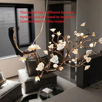 Lustre Branches en Cuivre Rustique