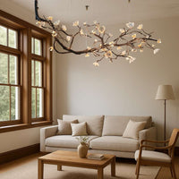 Lustre Branches en Cuivre Rustique