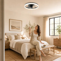 Plafonnier Ventilateur Silencieux Design Contemporain LED avec éclairage LED intégré