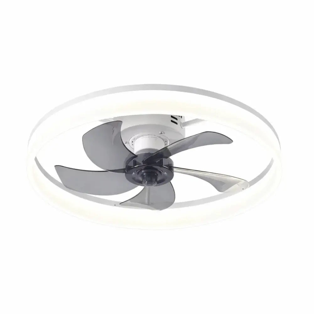 Plafonnier Ventilateur Silencieux Design Contemporain LED coloris blanc
