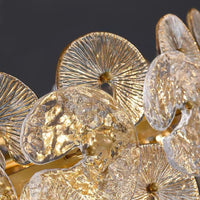 Lustre Verre Doré Boules Salon