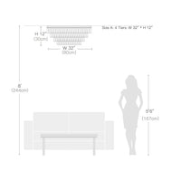 Lustre Rectangulaire Cristal Salle à Manger 15 Lumières salle à manger