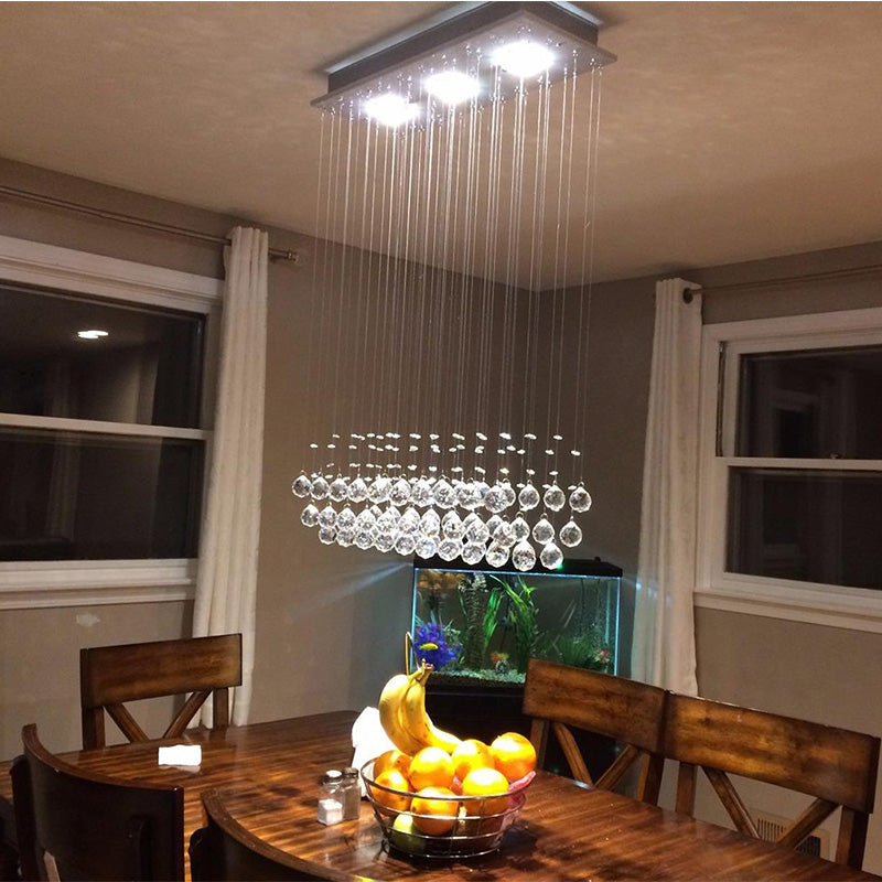 Détail du lustre cristal