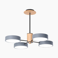 Lustre Plafonnier Multi-Bras LED Style Nordique - Métal et Bois Lumio™