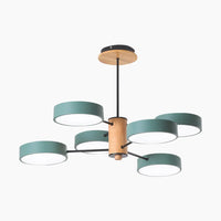Lustre Plafonnier Multi-Bras LED Style Nordique - Métal et Bois Lumio™