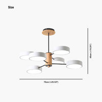 Lustre Plafonnier Multi-Bras LED Style Nordique - Métal et Bois Lumio™
