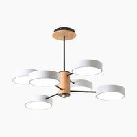 Lustre Plafonnier Multi-Bras LED Style Nordique - Métal et Bois Lumio™