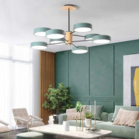 Lustre Plafonnier Multi-Bras LED Style Nordique - Métal et Bois Lumio™