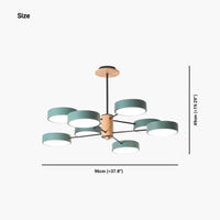 Lustre Plafonnier Multi-Bras LED Style Nordique - Métal et Bois Lumio™