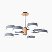 Lustre Plafonnier Multi-Bras LED Style Nordique - Métal et Bois Lumio™