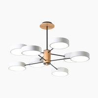 Lustre Plafonnier Multi-Bras LED Style Nordique - Métal et Bois Lumio™