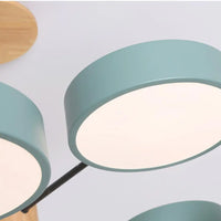 Lustre Plafonnier Multi-Bras LED Style Nordique - Métal et Bois Lumio™