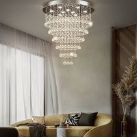 Lustre Rond Cristal Salon vue d'ensemble