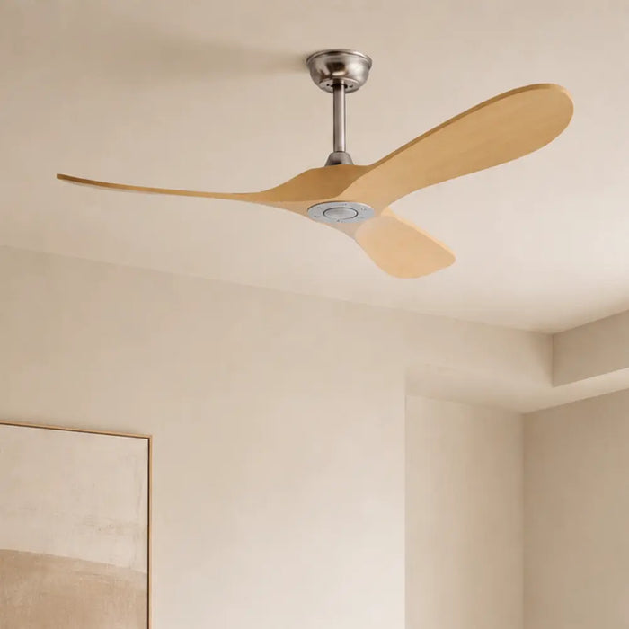 Ventilateur de Plafond Silencieux Bois Clair Vintage