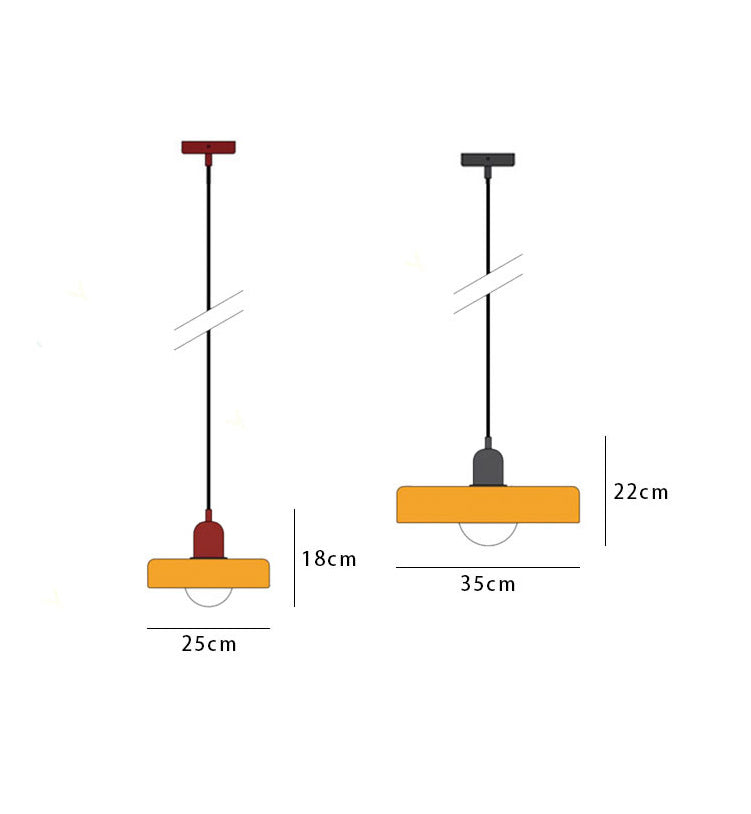 MELLAN – Lampe Suspendue en Verre Coloré au Design Artistique